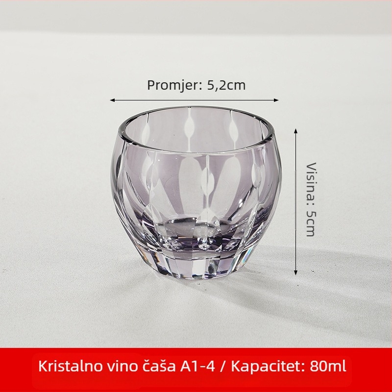 Sete sake u japanskom stilu od kristalnog stakla, kapacitet 1–100 ml, marka Tao Chunfang