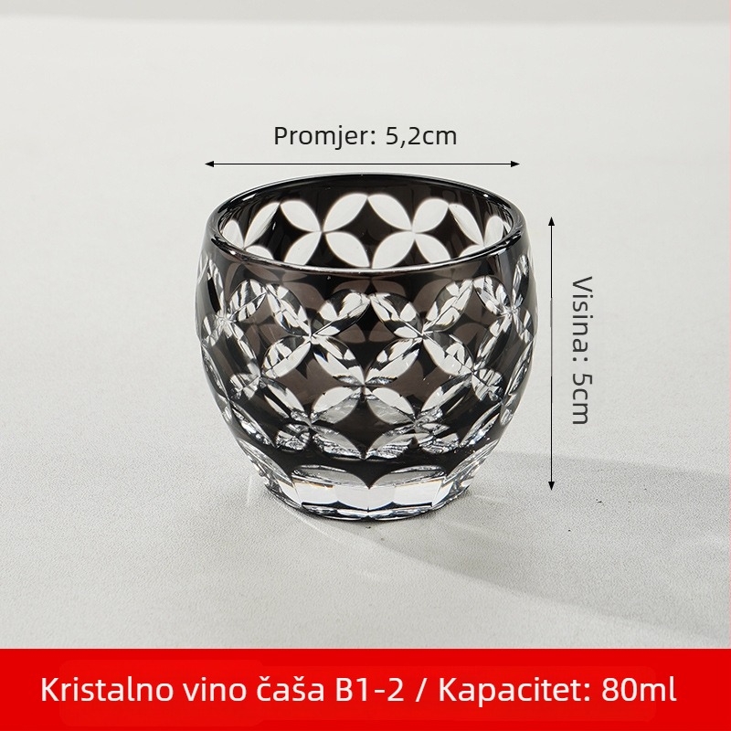 Sete sake u japanskom stilu od kristalnog stakla, kapacitet 1–100 ml, marka Tao Chunfang