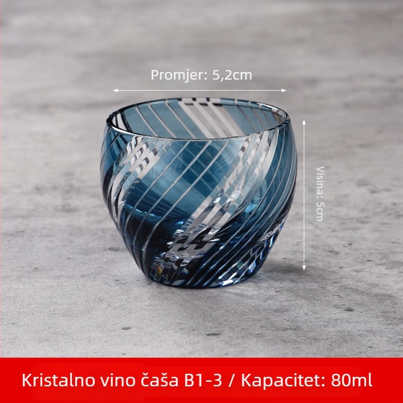 Sete sake u japanskom stilu od kristalnog stakla, kapacitet 1–100 ml, marka Tao Chunfang