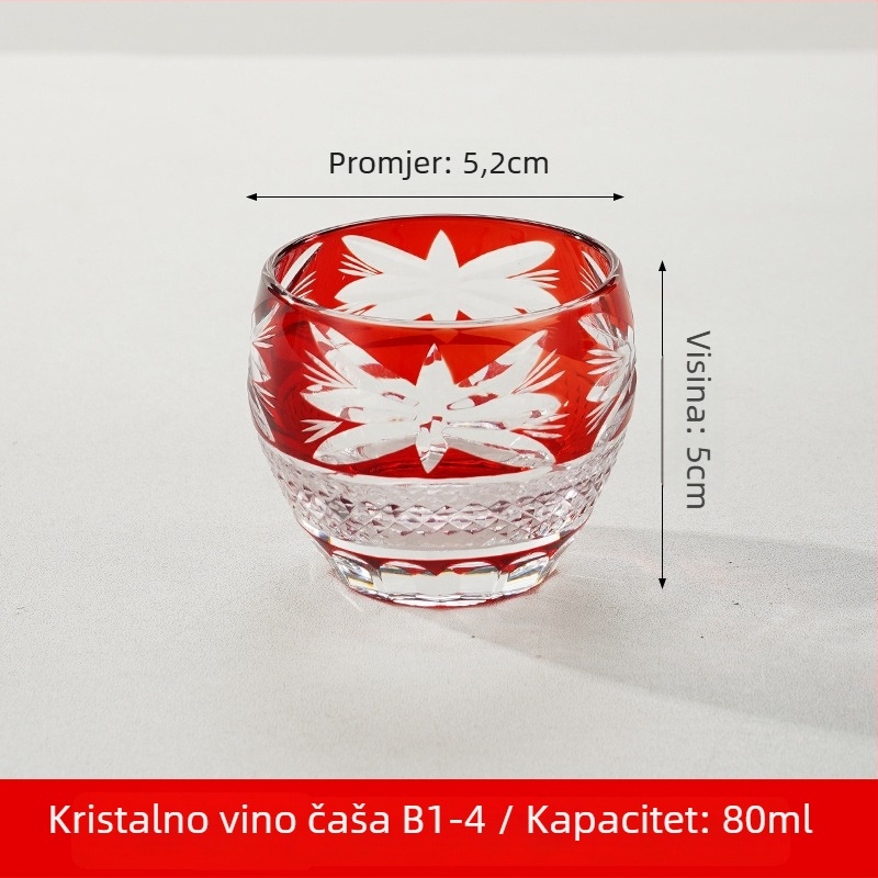 Sete sake u japanskom stilu od kristalnog stakla, kapacitet 1–100 ml, marka Tao Chunfang
