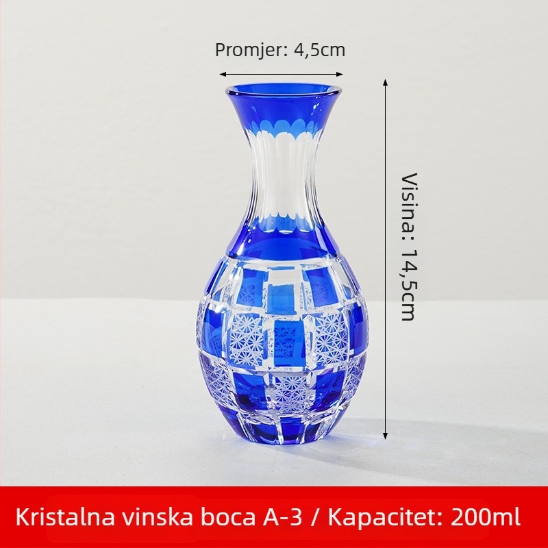 Sete sake u japanskom stilu od kristalnog stakla, kapacitet 1–100 ml, marka Tao Chunfang