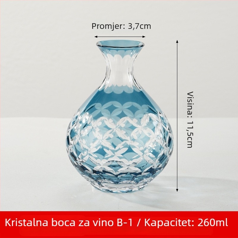 Sete sake u japanskom stilu od kristalnog stakla, kapacitet 1–100 ml, marka Tao Chunfang