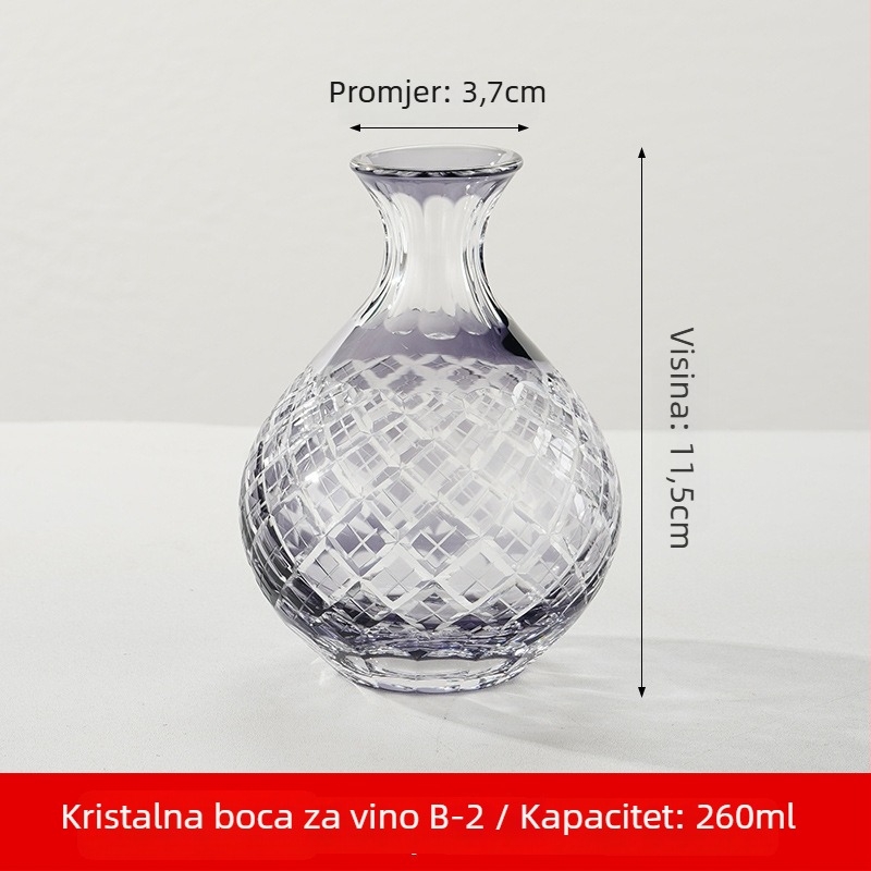 Sete sake u japanskom stilu od kristalnog stakla, kapacitet 1–100 ml, marka Tao Chunfang