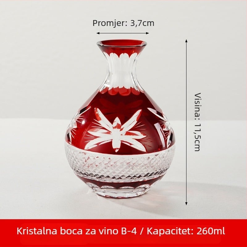 Sete sake u japanskom stilu od kristalnog stakla, kapacitet 1–100 ml, marka Tao Chunfang