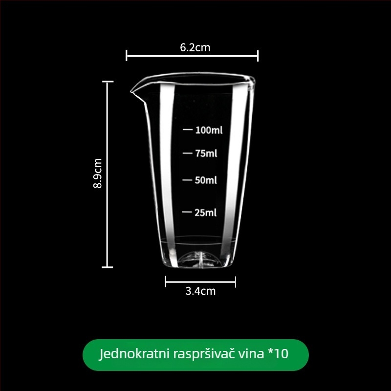 Dekanter set Golden Five Edge – Plastika, jedan lonac i jedna čaša, jednostavan moderan stil