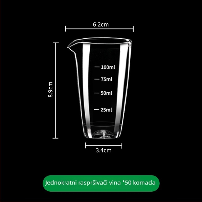 Dekanter set Golden Five Edge – Plastika, jedan lonac i jedna čaša, jednostavan moderan stil