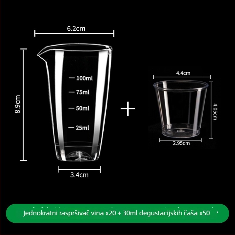 Dekanter set Golden Five Edge – Plastika, jedan lonac i jedna čaša, jednostavan moderan stil