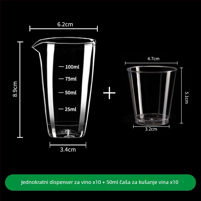 Dekanter set Golden Five Edge – Plastika, jedan lonac i jedna čaša, jednostavan moderan stil