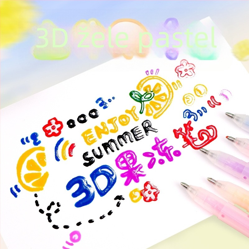 Set 3D gel olovaka – s jednim vrhom, plastično kućište, u kutiji, model YX-ZGDB, neizbrisivo