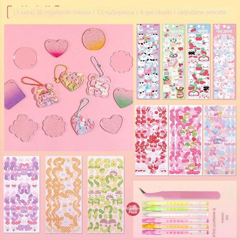 Set 3D gel olovaka – s jednim vrhom, plastično kućište, u kutiji, model YX-ZGDB, neizbrisivo