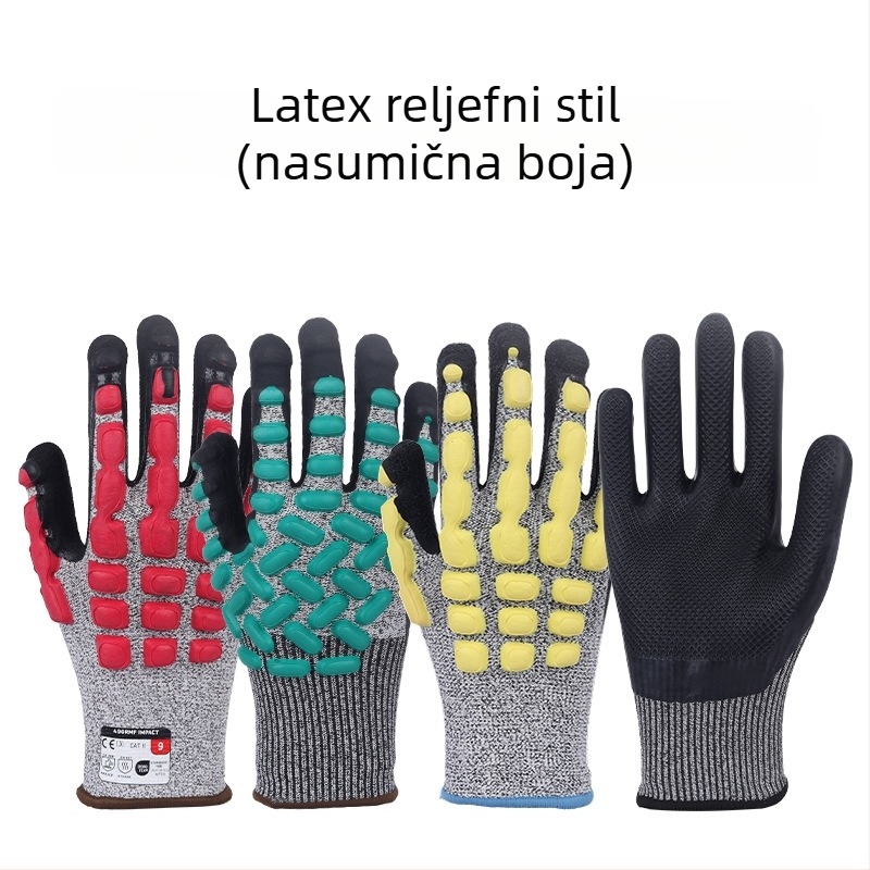 HPPE rukavice za zaštitu od reza za staklo, industriju, mesnicu, gradilište i ribolov