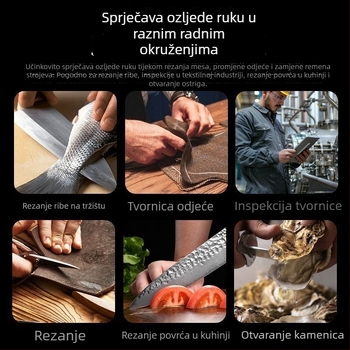 Rukavice otporne na rez s metalnom konstrukcijom | Marka: Druga | Materijal: Metal | Funkcija: Otporne na rez