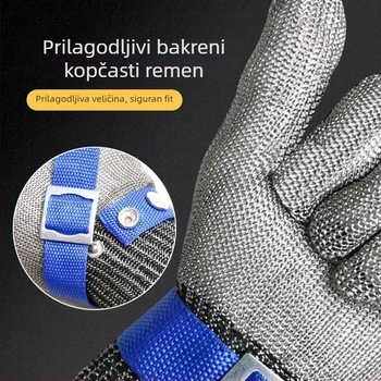 Rukavice otporne na rez s metalnom konstrukcijom | Marka: Druga | Materijal: Metal | Funkcija: Otporne na rez