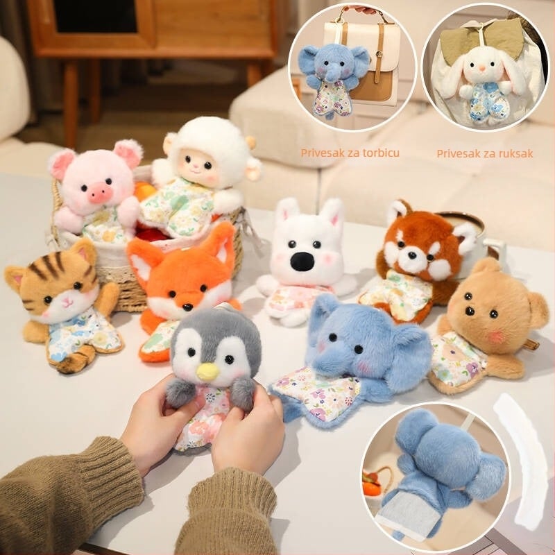 Janje pliš kućica s punjenjem od poliestera, za opuštanje od stresa, mekana i prilagodljiva vašem crtežu