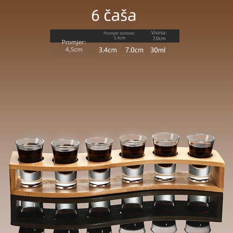 Set vinskog posuđa s dekanterom i malim čašicama, staklo, moderni minimalistički stil, bez logotipa, gravirana mjerna skala, lansiran zimi 2020, kvaliteta prvog reda