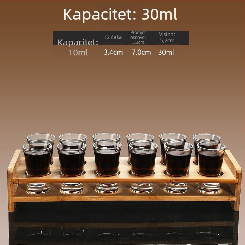 Set vinskog posuđa s dekanterom i malim čašicama, staklo, moderni minimalistički stil, bez logotipa, gravirana mjerna skala, lansiran zimi 2020, kvaliteta prvog reda