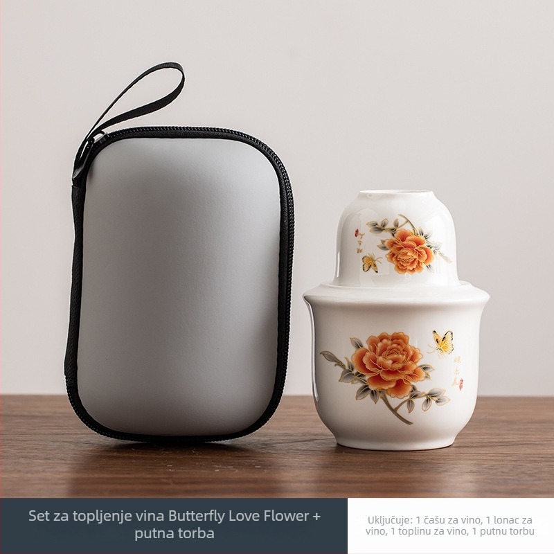 Keramički grijač vina s poklopcem, jednostavan moderni stil, težina 0,1 kg