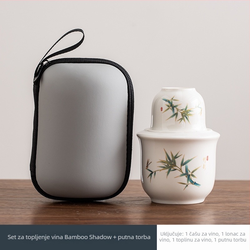 Keramički grijač vina s poklopcem, jednostavan moderni stil, težina 0,1 kg