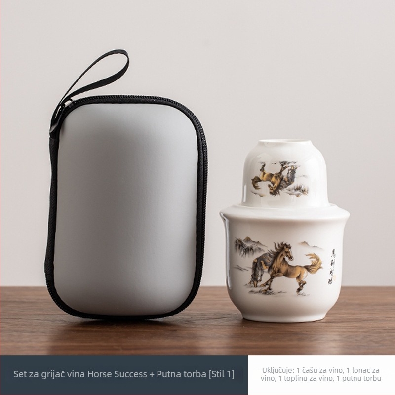 Keramički grijač vina s poklopcem, jednostavan moderni stil, težina 0,1 kg