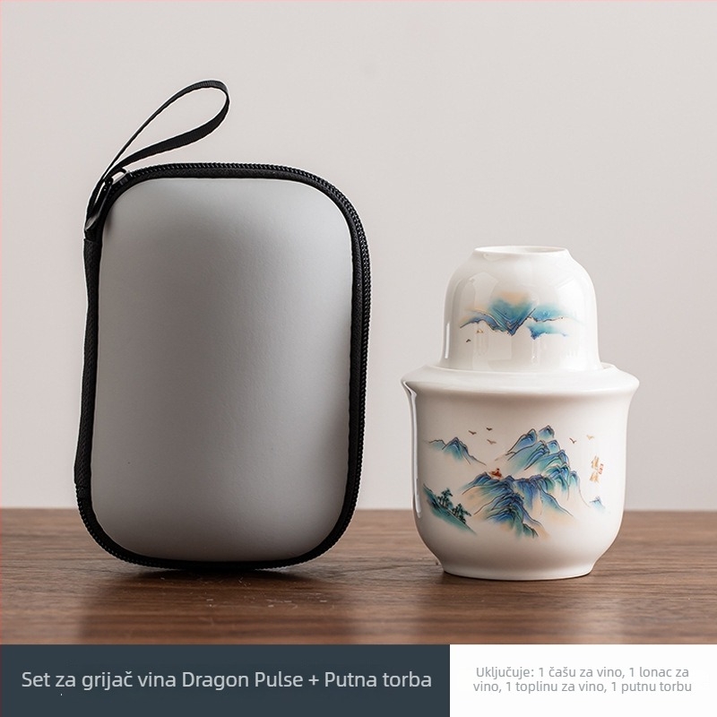 Keramički grijač vina s poklopcem, jednostavan moderni stil, težina 0,1 kg