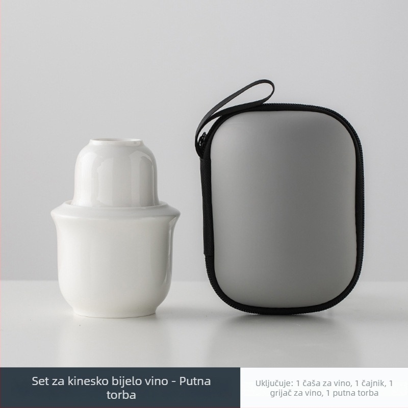 Keramički grijač vina s poklopcem, jednostavan moderni stil, težina 0,1 kg