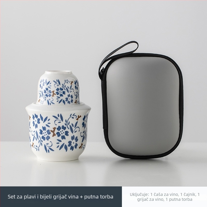 Keramički grijač vina s poklopcem, jednostavan moderni stil, težina 0,1 kg