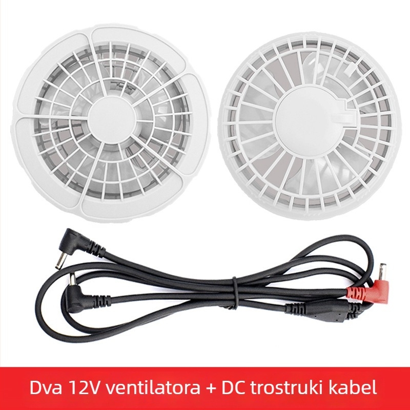 Ventilator za pojas, USB napajanje, 4 brzine, četkasti motor, digitalni zaslon