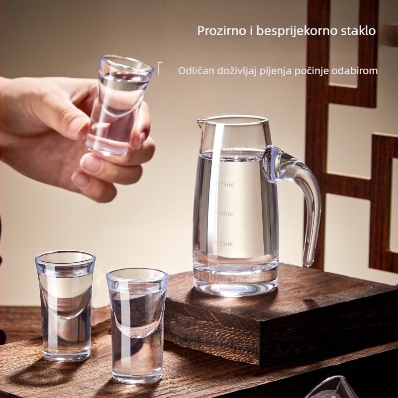 Set čaša Baijiu – minimalističkog modernog dizajna, staklo, 1–100 ml, 60 g