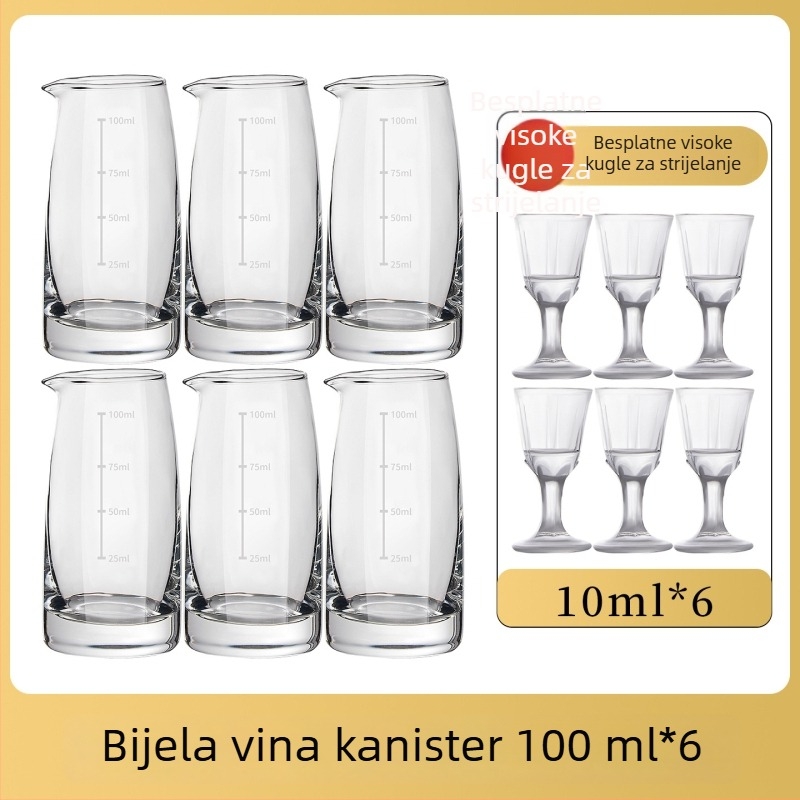 Set čaša Baijiu – minimalističkog modernog dizajna, staklo, 1–100 ml, 60 g