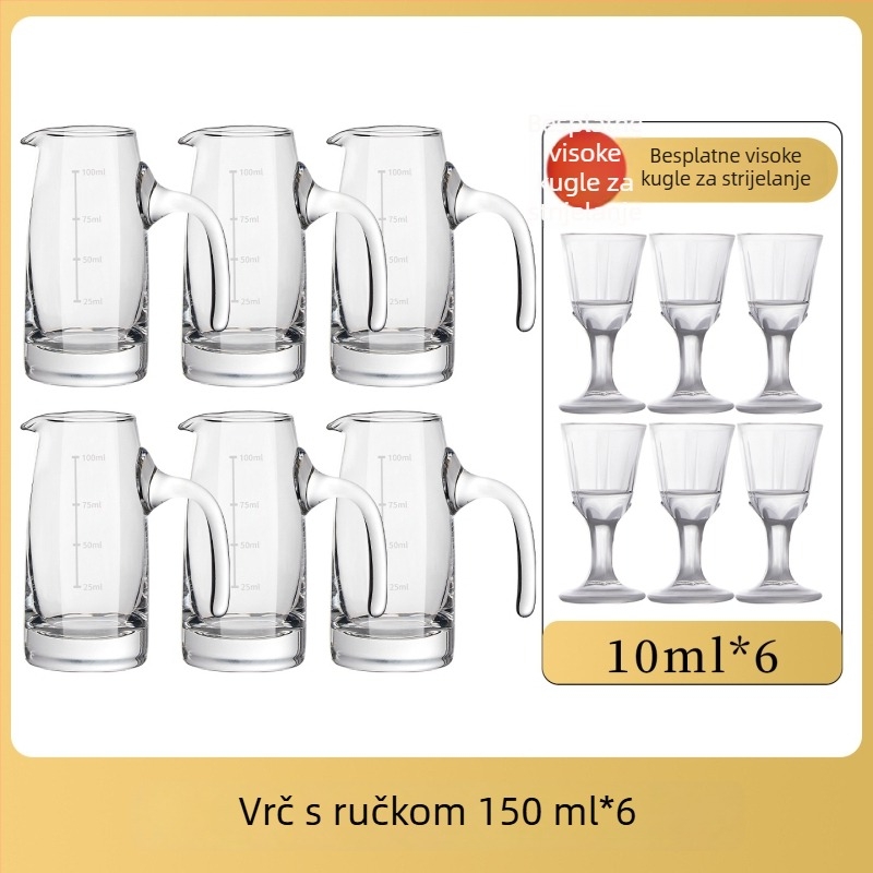 Set čaša Baijiu – minimalističkog modernog dizajna, staklo, 1–100 ml, 60 g