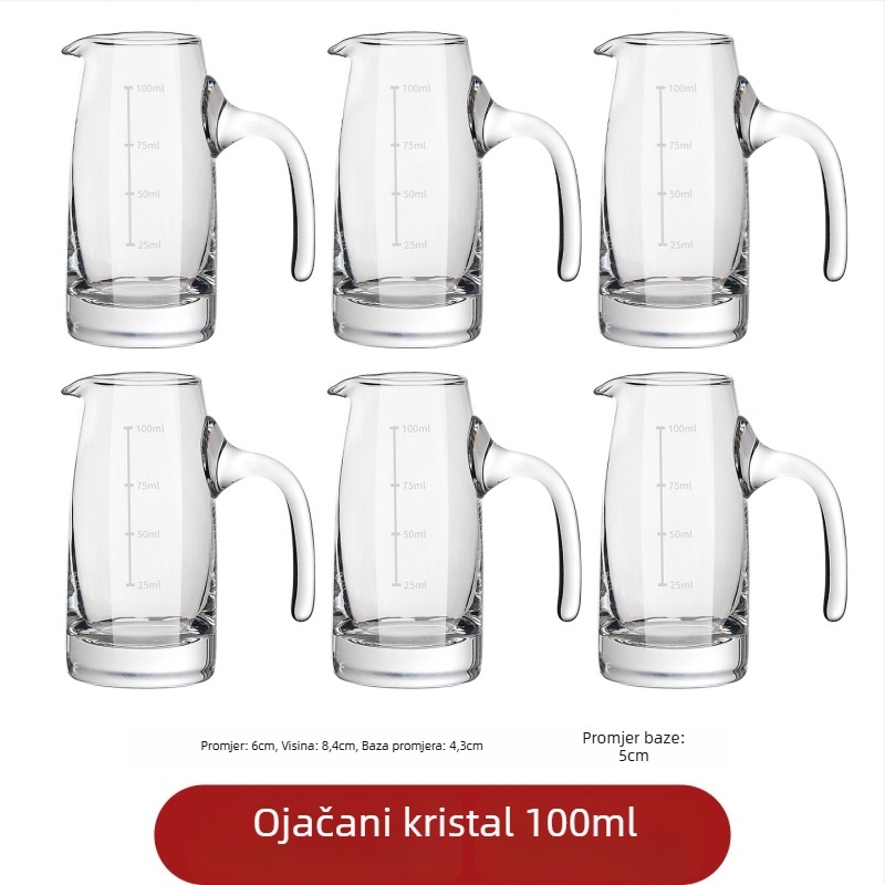 Set čaša Baijiu – minimalističkog modernog dizajna, staklo, 1–100 ml, 60 g