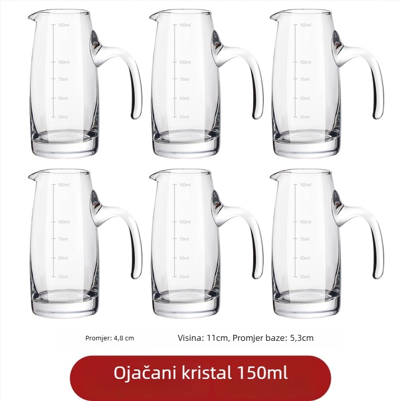 Set čaša Baijiu – minimalističkog modernog dizajna, staklo, 1–100 ml, 60 g