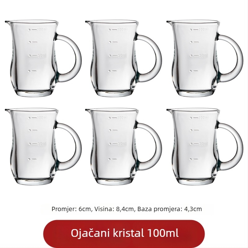 Set čaša Baijiu – minimalističkog modernog dizajna, staklo, 1–100 ml, 60 g
