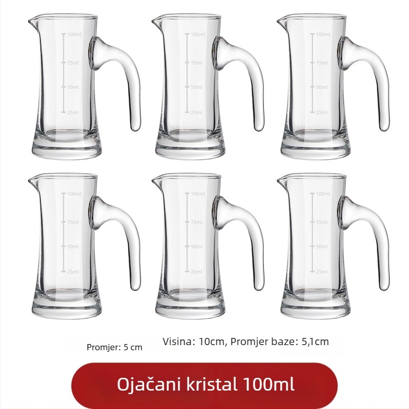 Set čaša Baijiu – minimalističkog modernog dizajna, staklo, 1–100 ml, 60 g