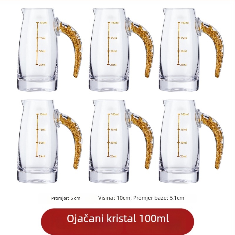 Set čaša Baijiu – minimalističkog modernog dizajna, staklo, 1–100 ml, 60 g