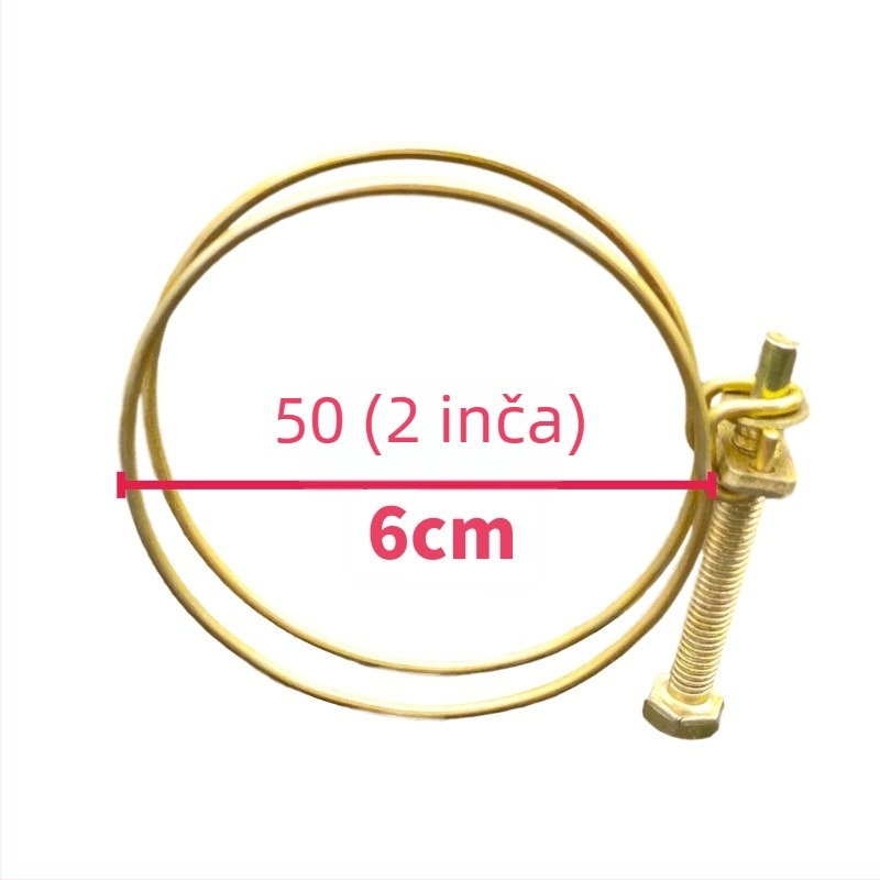 Set spojnika za crijevo vatrogasnog navijača — karika klipovi, stezaljka grla, držač crijeva, opruga, gumena podloga