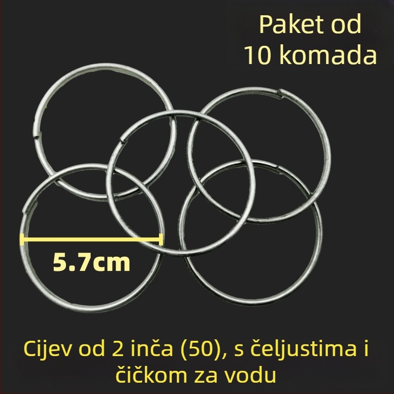 Set spojnika za crijevo vatrogasnog navijača — karika klipovi, stezaljka grla, držač crijeva, opruga, gumena podloga