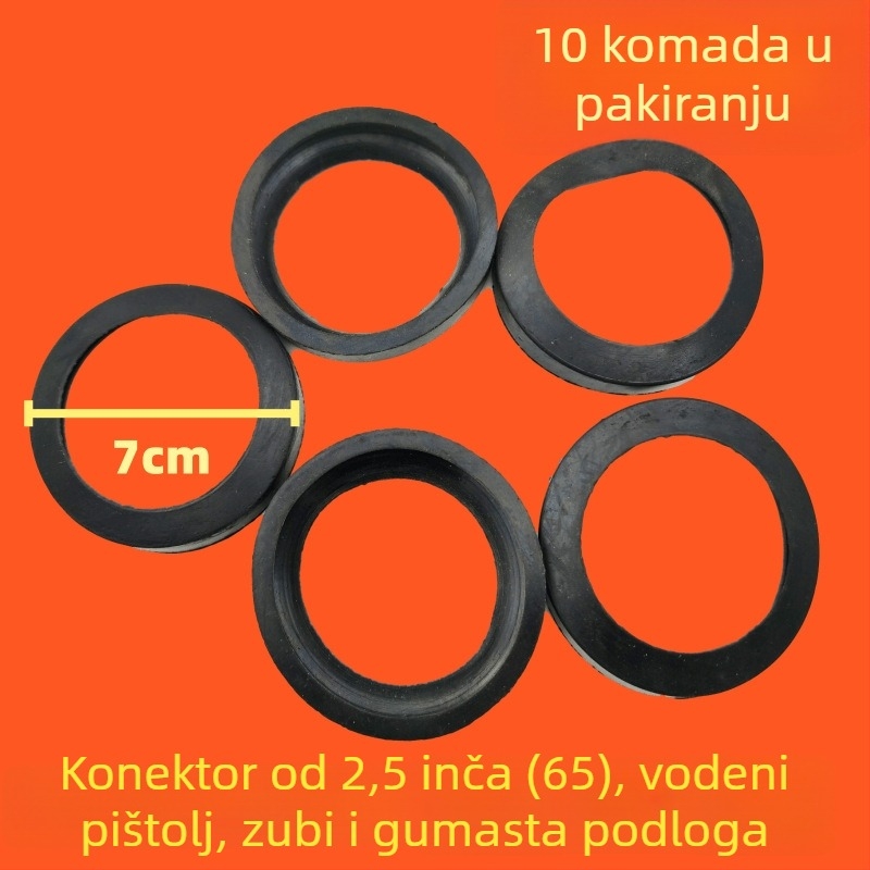 Set spojnika za crijevo vatrogasnog navijača — karika klipovi, stezaljka grla, držač crijeva, opruga, gumena podloga