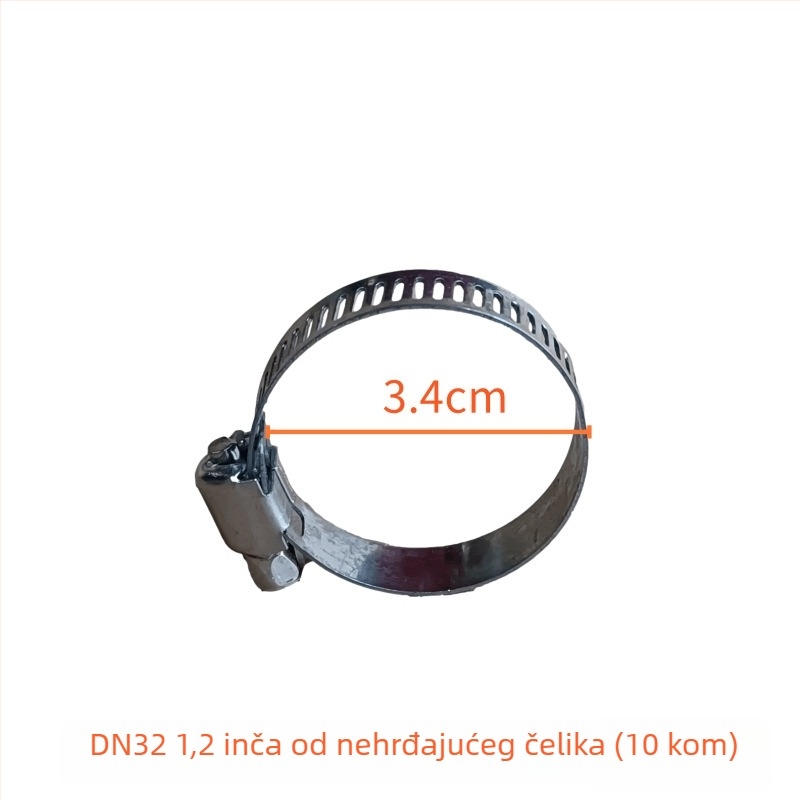 Set spojnika za crijevo vatrogasnog navijača — karika klipovi, stezaljka grla, držač crijeva, opruga, gumena podloga