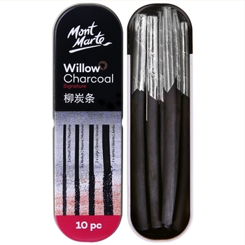 Montmartre Ugljeni Ugljen Šipke Za Skicu, Metalno Kućište, Kutija od Željeza, 3- ili 6-pak, Makno, Srednje, Tvrdo