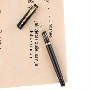 Umetničko pero s savijenim vrhom za kaligrafiju, zlatni nib, sustav patrona, model 01, QS1546511521