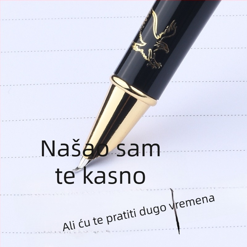 Umetničko pero s savijenim vrhom za kaligrafiju, zlatni nib, sustav patrona, model 01, QS1546511521