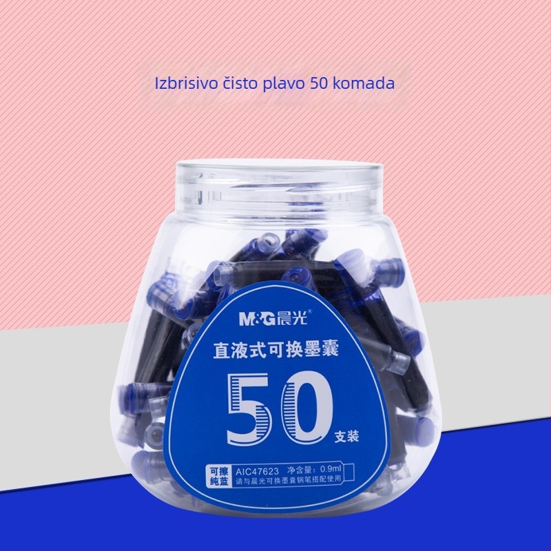 Morning Light vrećice s tintom za pero, paket od 200 kom., zamjenjive vrećice, izbrisivo, za učenike osnovne škole