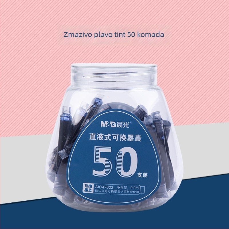 Morning Light vrećice s tintom za pero, paket od 200 kom., zamjenjive vrećice, izbrisivo, za učenike osnovne škole