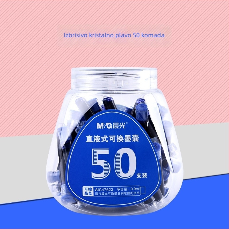 Morning Light vrećice s tintom za pero, paket od 200 kom., zamjenjive vrećice, izbrisivo, za učenike osnovne škole