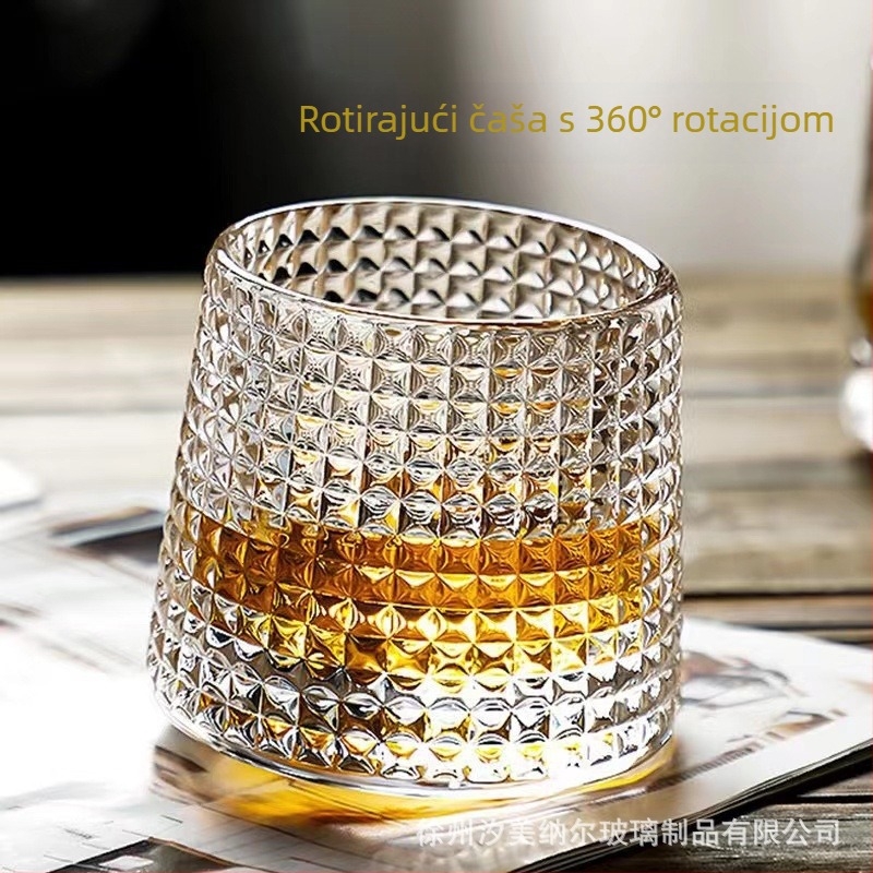 XMN čaša za whiskey, staklo, lagani luksuzni retro stil, kategorija: čaša za whiskey