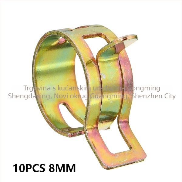 Klampa za metalne cijevi s elastičnim prstenima, japanskog stila, cinkovani završetak, kutija s 100/160 komada