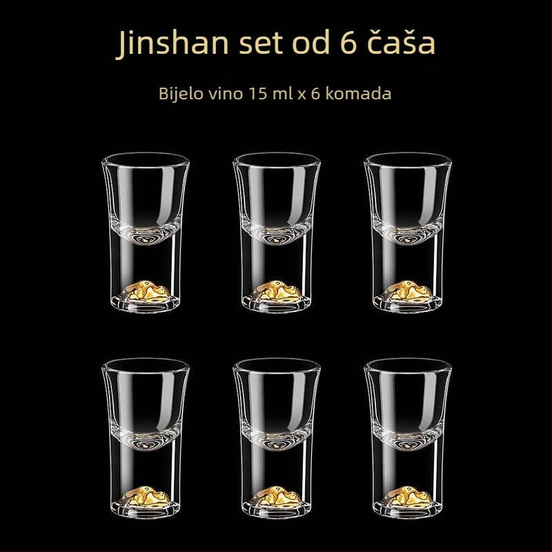 Set dekantera za kućnu upotrebu s mjernom šalicom i skalom od bezolovnatog kristalnog stakla