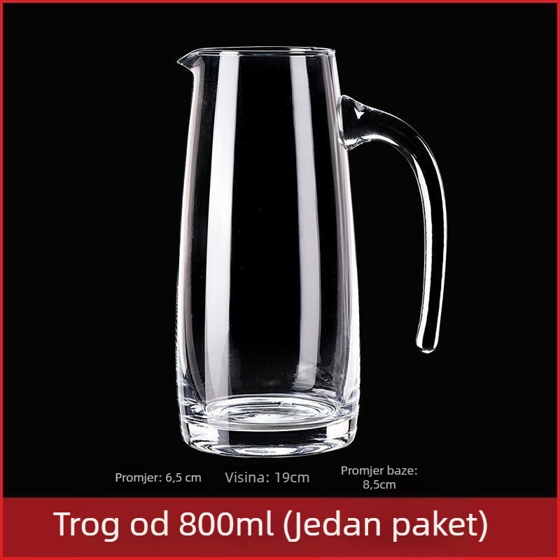 Set dekantera za kućnu upotrebu s mjernom šalicom i skalom od bezolovnatog kristalnog stakla