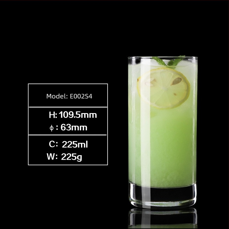 Staklena čaša za viski s tiskanim logom, moderan minimalistički stil, pakiranje u šarenoj kutiji